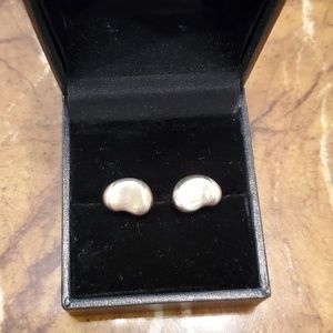 *SOLD* Authentic tiffany 925 sliver bean earrings
